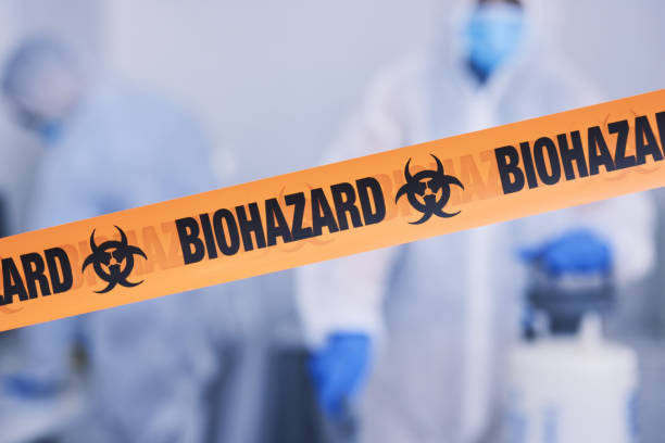 Professional Biohazard Cleanup technician working in Riverside, CA
